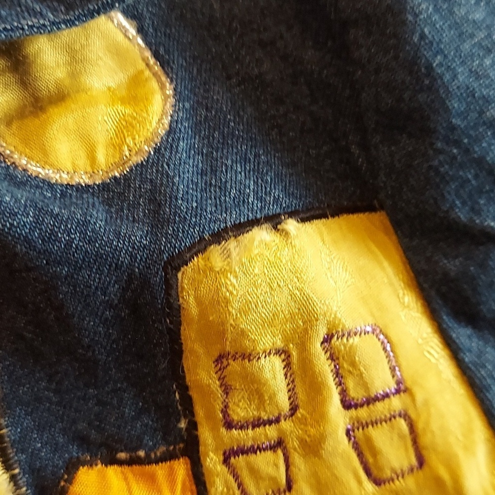 Vintage 80's 90's Ultimate Art To Wear  Denim Jacket - Picture 8 of 12